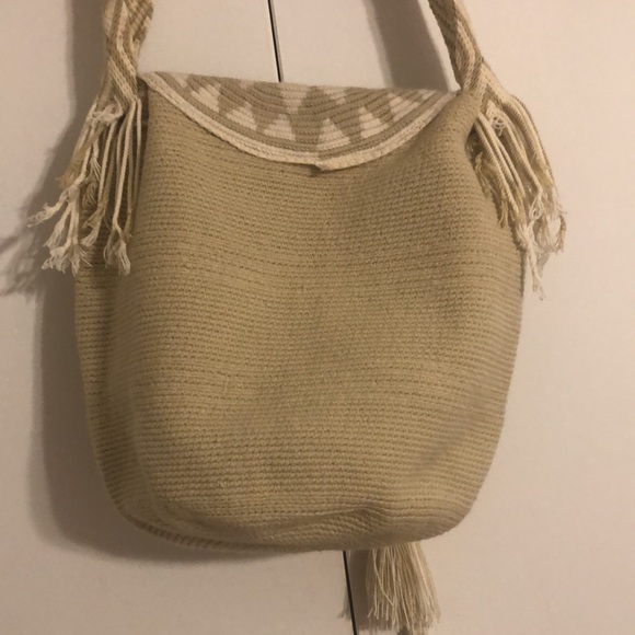 NWOT Authentic Wayuu Indians Ethnic crochet mochila bag - Picture 6 of 10